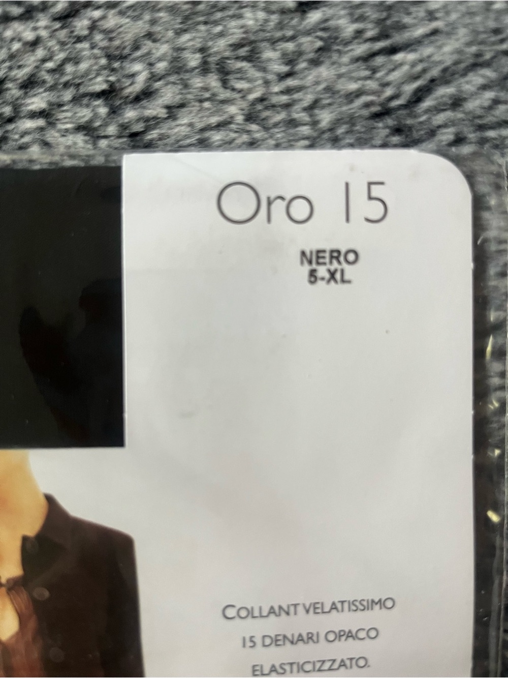 Oro 15 Nero Ultra-Sheer 15 Denier Tights - Picture 3 of 5
